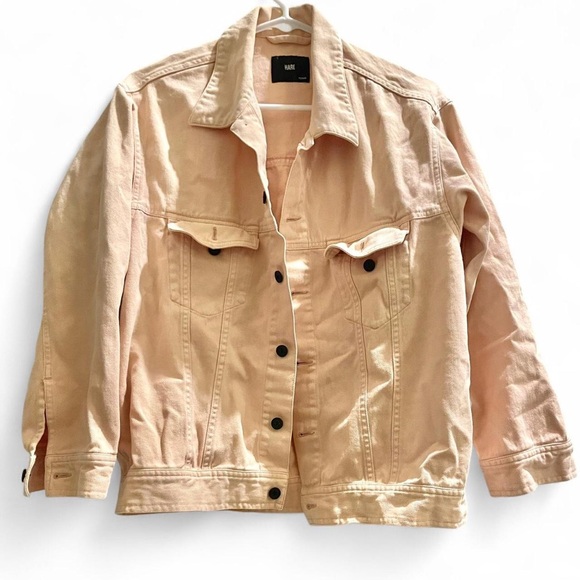 Women's Pink Denim Jacket - Picture 1 of 3
